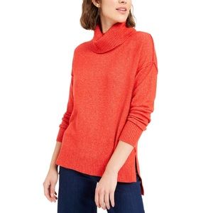 Bar III Red Turtle Neck Table Sweater